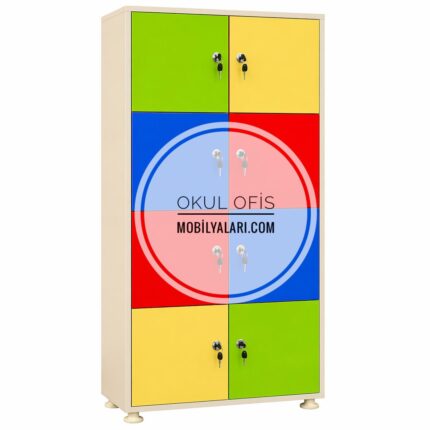 Dolap 8 Kapaklı Kilitli