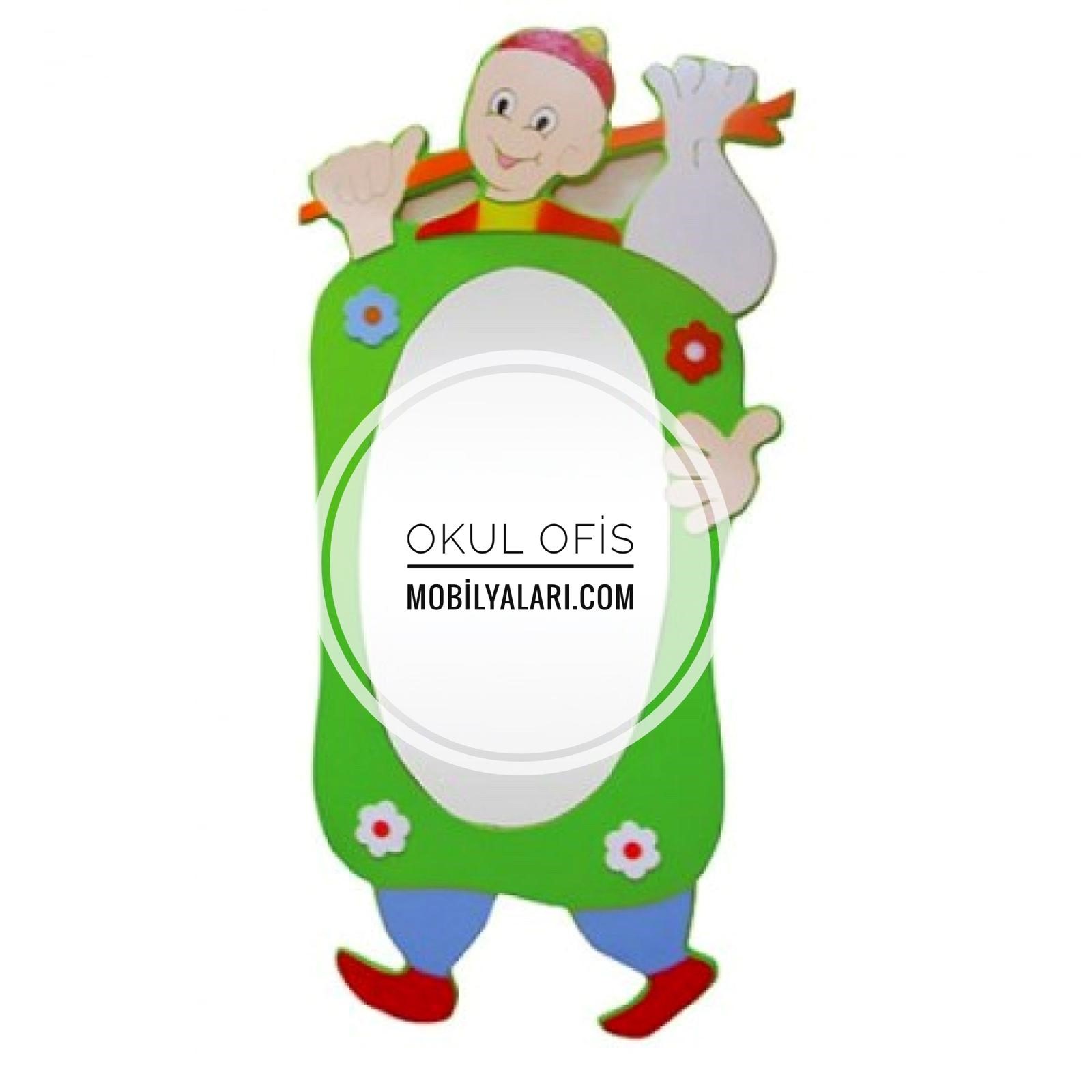 Keloğlan Figürlü Boy Aynası