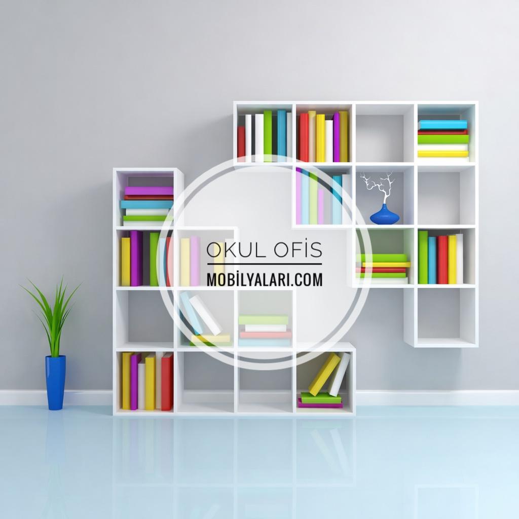 Kitaplık Geniş ve Dayanıklı Modern