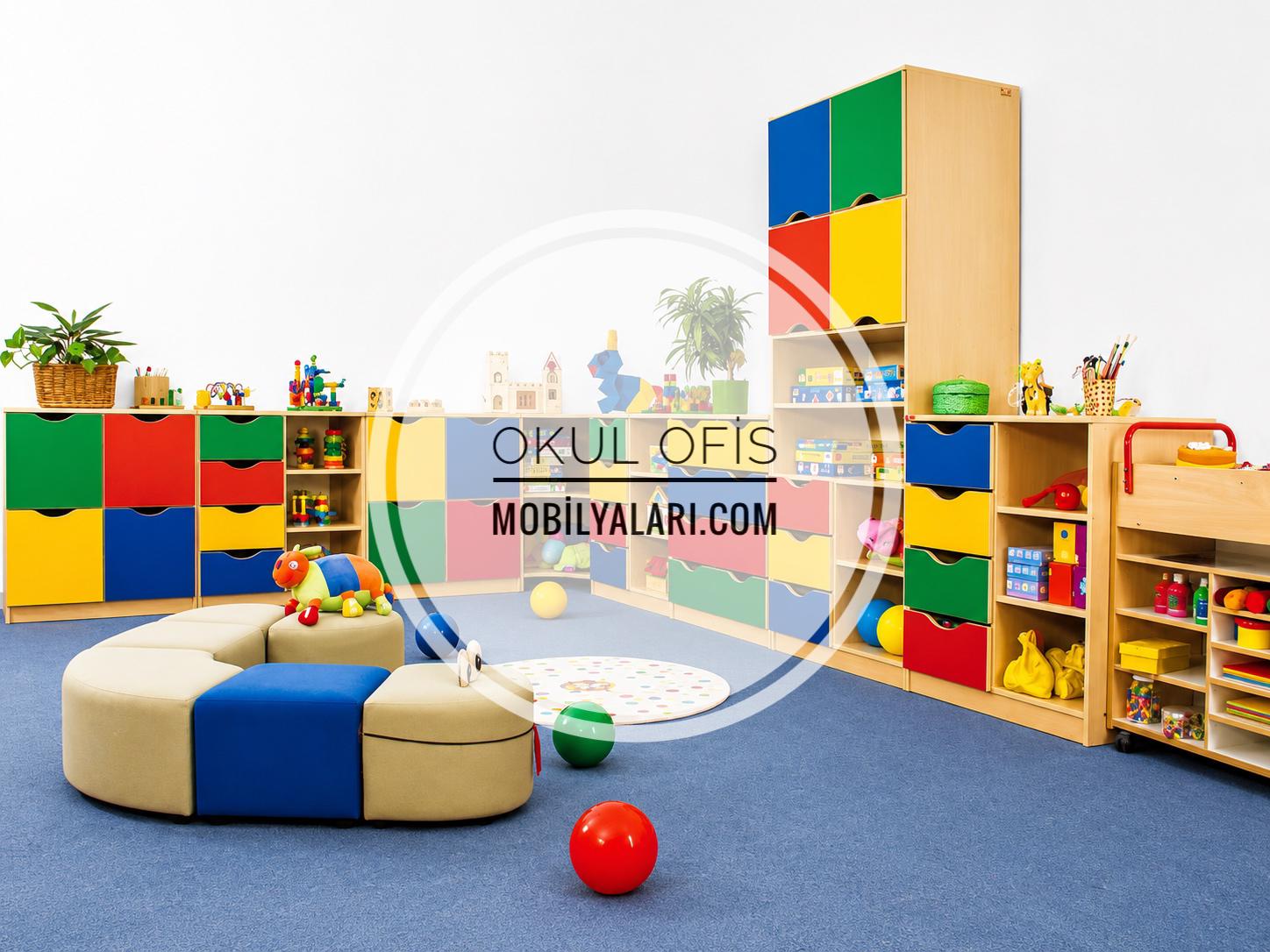Renkli Çekmeceli Dolap Grubu2