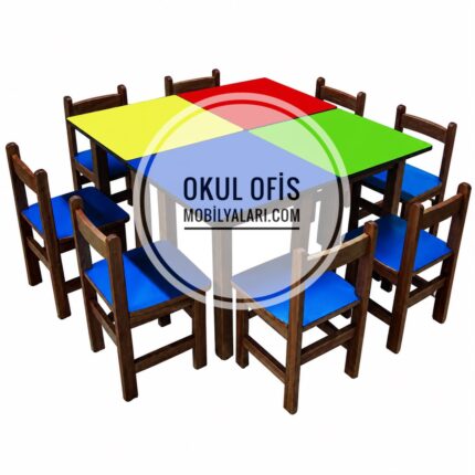 Ahşap Kare Masa